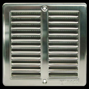 HACO Inox szellőzőrács hálós 250x250 mm.
