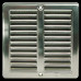HACO Inox szellőzőrács hálós 250x250 mm.