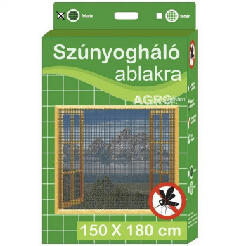 Szúnyogháló ablakra 150x180 fekete FS06