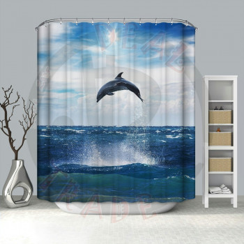 Zuhanyfüggöny textil 180x200 cm DELFIN design